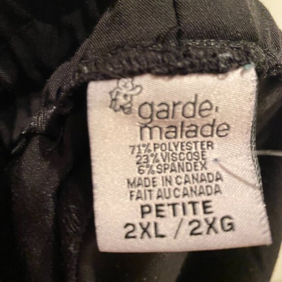 Petite length, Garde Malade, Jogger Scrub pants, black - Picture 2 of 2